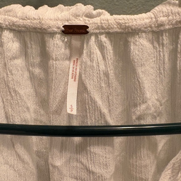 Free People White Ruffled Tunic - Picture 2 of 6